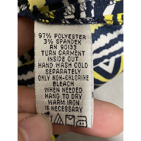 Bob Mackie Women’s Cardigan And Tank Set Navy Blue Zebra 2-piece Artsy Size Xl - Picture 8 of 15